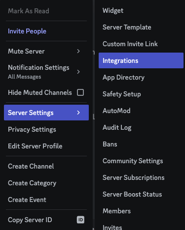 Server Settings