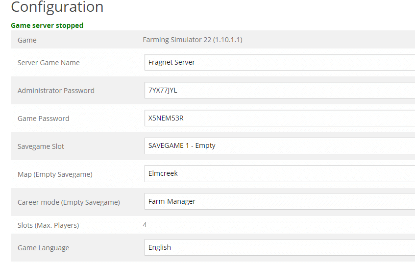 Configurations